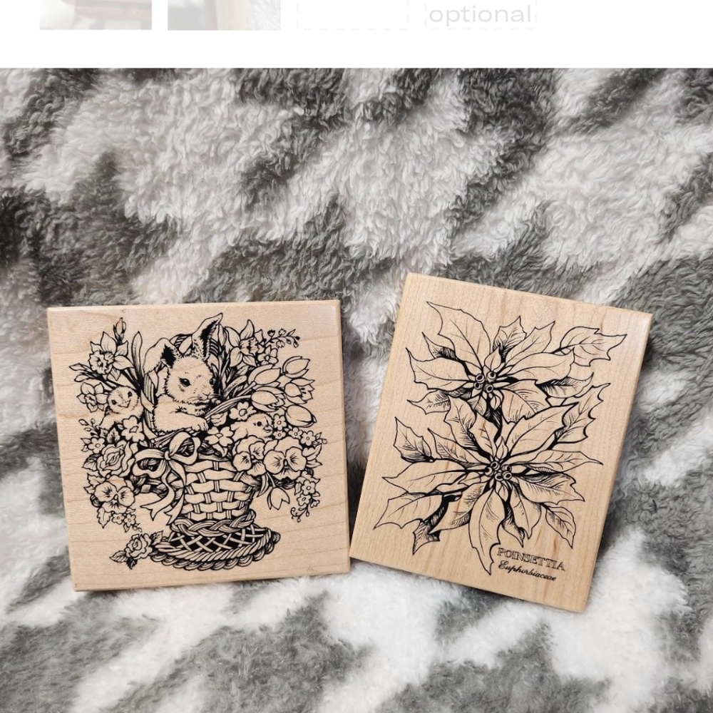 1995/1992 PSX Poinesttia Rubber Stamps
